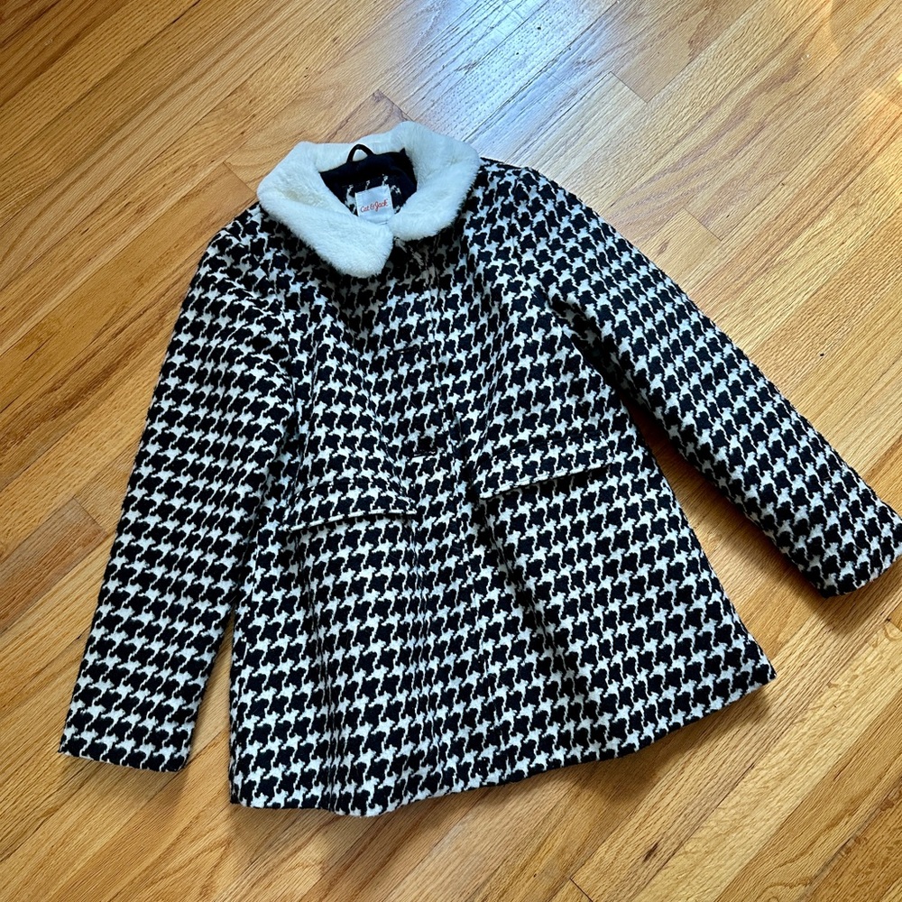 Cat & Jack Girls Houndstooth Coat